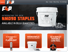 Tablet Screenshot of f4p-products.ca